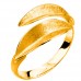 Χρυσό χειροποίητο δαχτυλίδι φύλλα Κ14